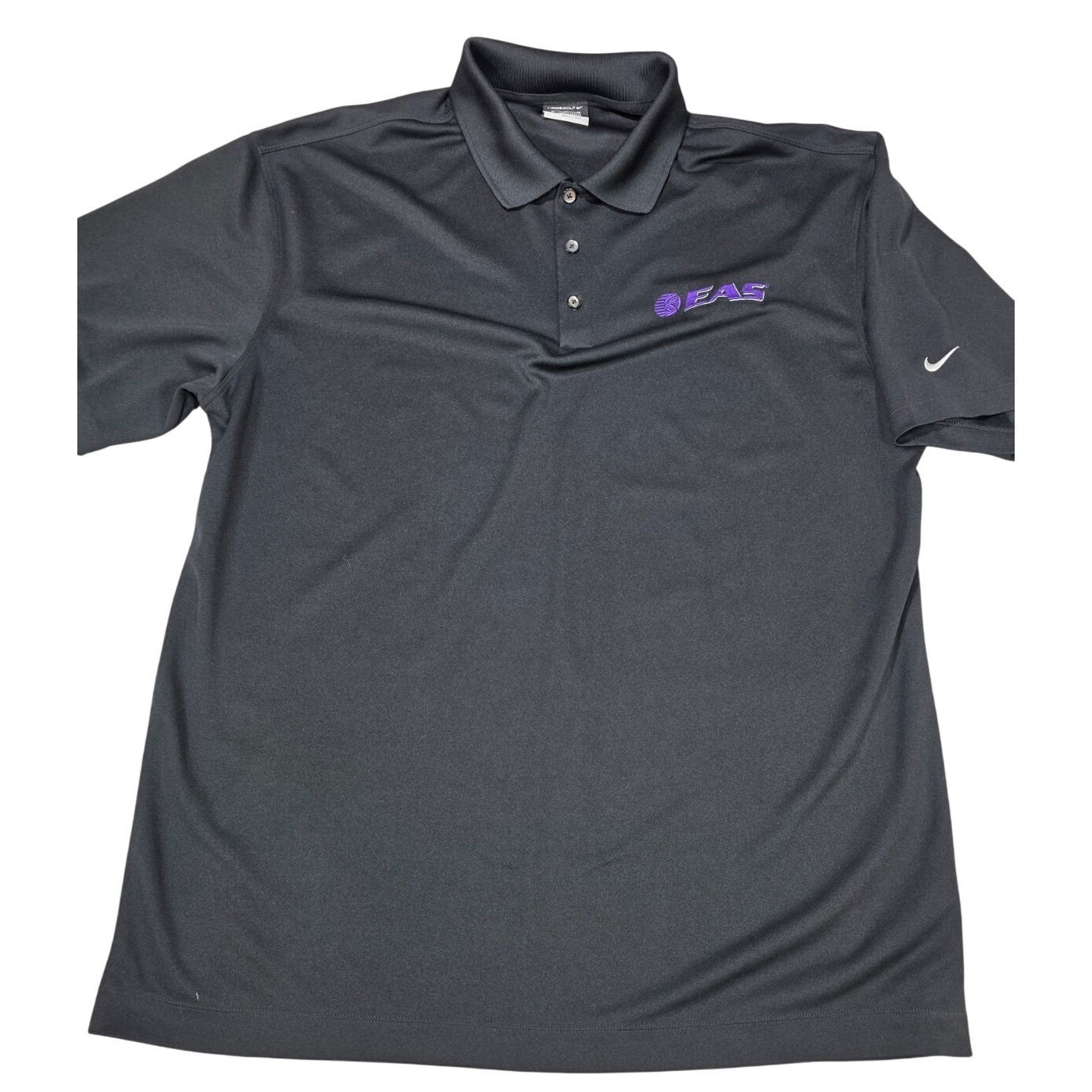Nike Golf Mens Polo Xl Black Nikefit Dry Logo